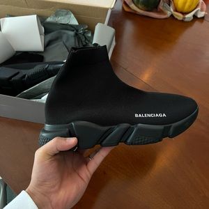 Black Balenciaga Trainers - Size US 7